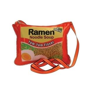 Comeco Sleepyville Critters Instant Ramen Noodle Soup Crossbody Bag Vinyl
